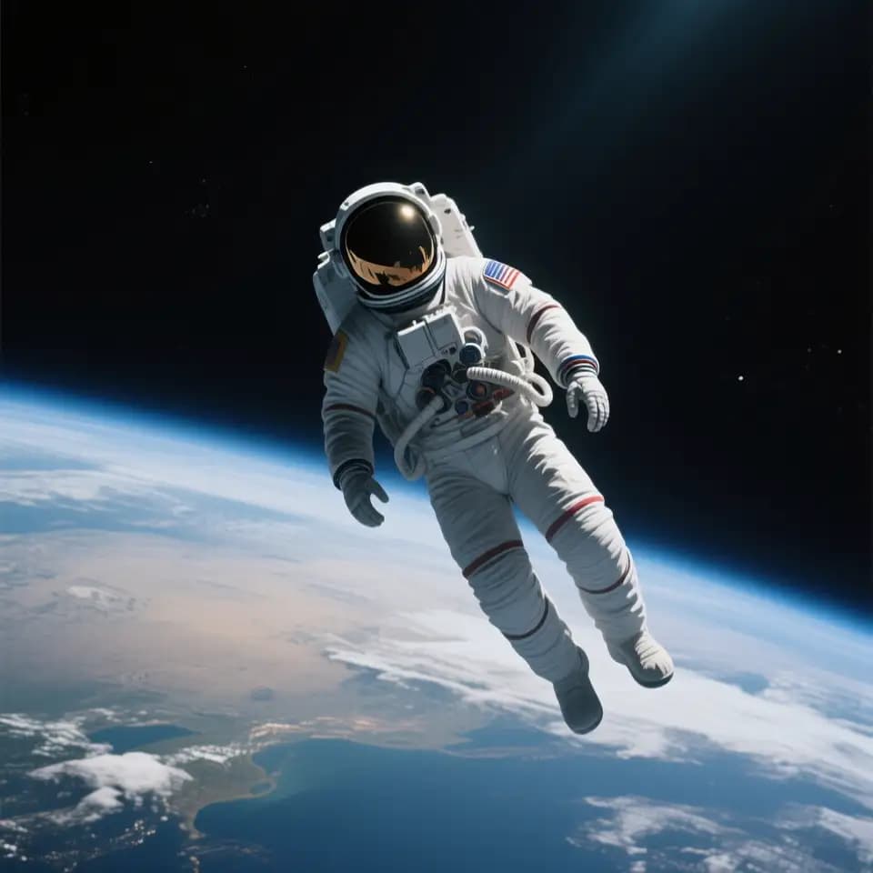 Space Station Text-to-Video Example