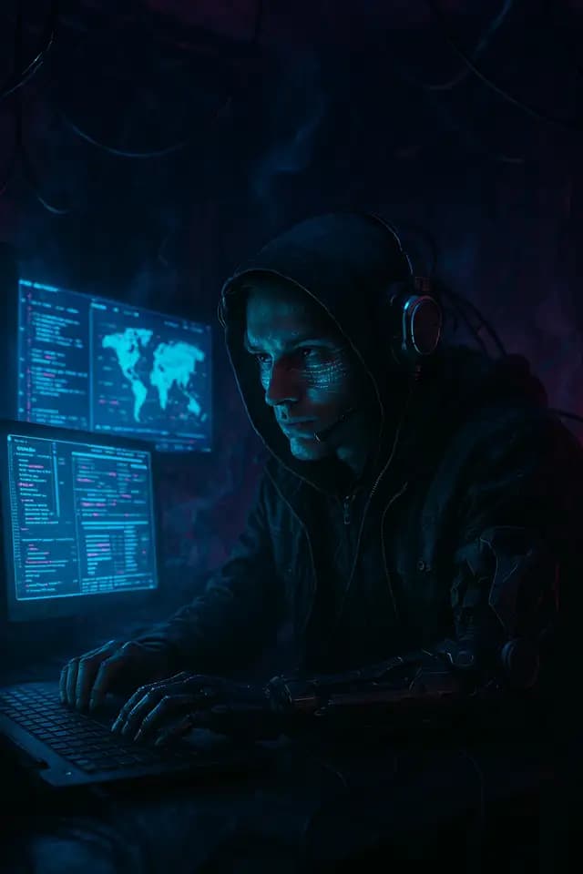 Cyberpunk Hacker Loop Example