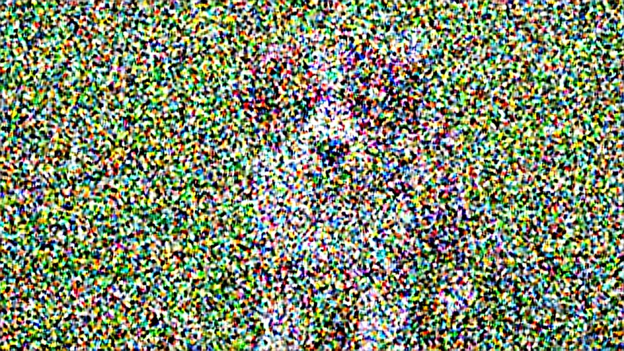 Decoded Z-Image-Turbo latent after three of nine denoising steps, with a faint central structure