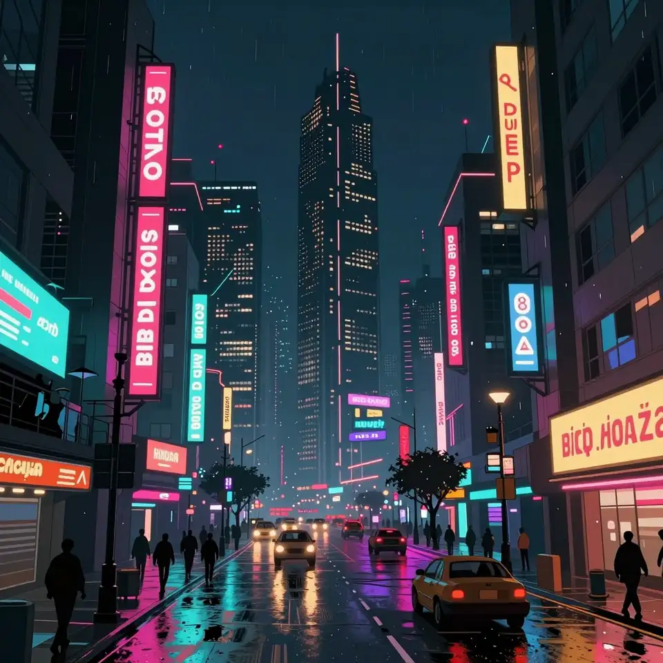 Animated City Street