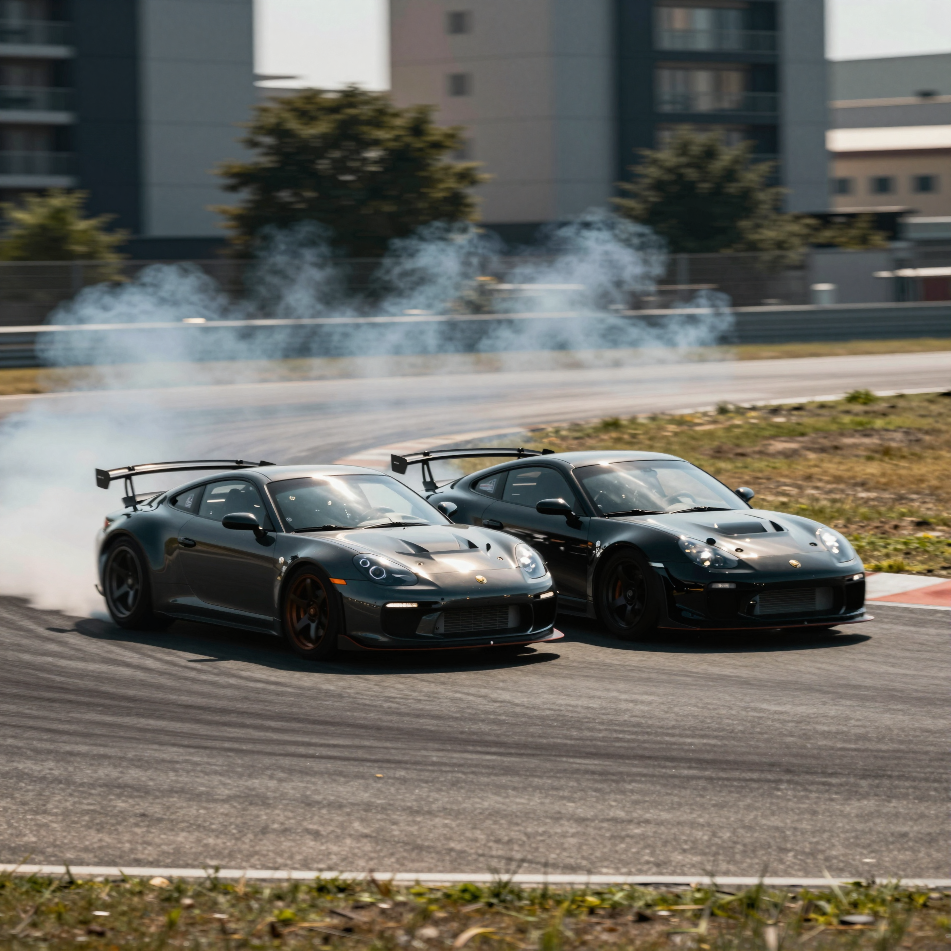 Car Chase – Long Lens Compression